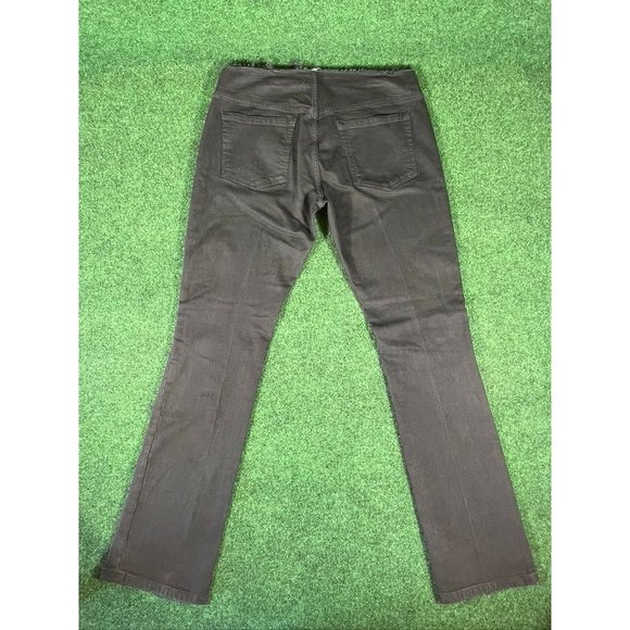 Frame Black Cut Off Waist Mini Boot Slit in Film Noir Jeans Womens Sz 30 - Picture 3 of 12